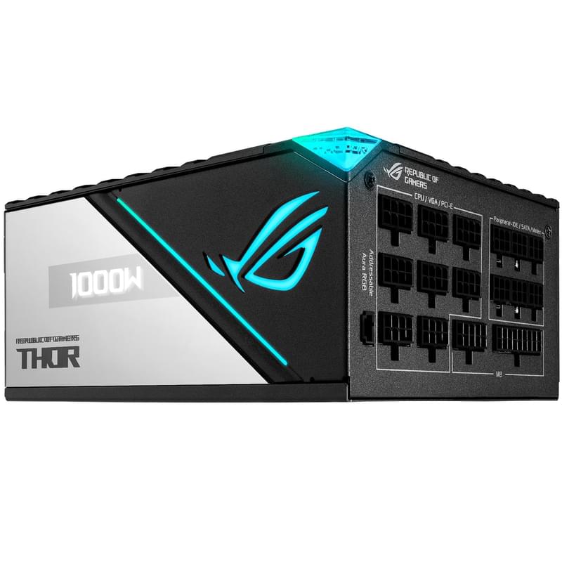 Блок питания 1000W Asus ROG THOR ATX 80 PLUS Platinum 8x6+2pin, 2x4+4pin (ROG-THOR-1000P2-GAMING) - фото #6, Technodom.kz