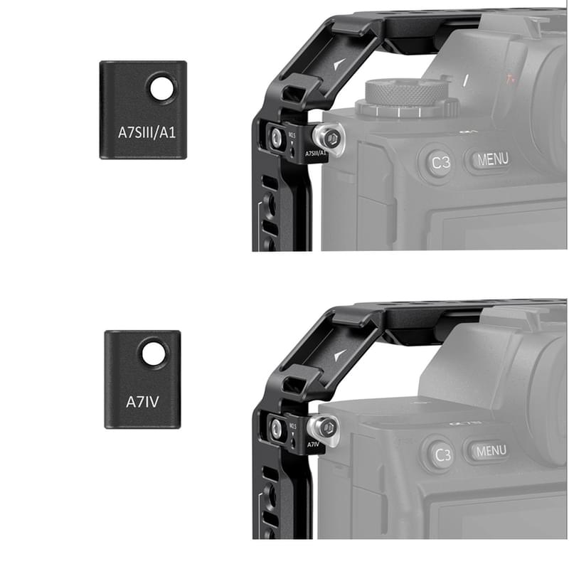 Клетка и ручка SmallRig 3669 Cage для Sony A7SIII/A7IV с двумя ручками - фото #2, Technodom.kz