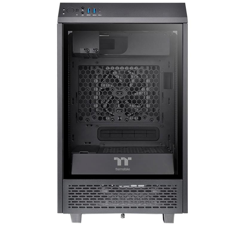ПК корпус Thermaltake The Tower 100 MiniTower, window, Black mITX (CA-1R3-00S1WN-00) - фото #1, Technodom.kz