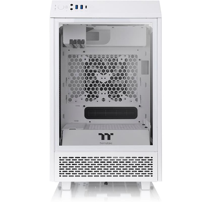 ПК корпус Thermaltake The Tower 100 MiniTower, window, White mITX (CA-1R3-00S6WN-00) - фото #1, Technodom.kz