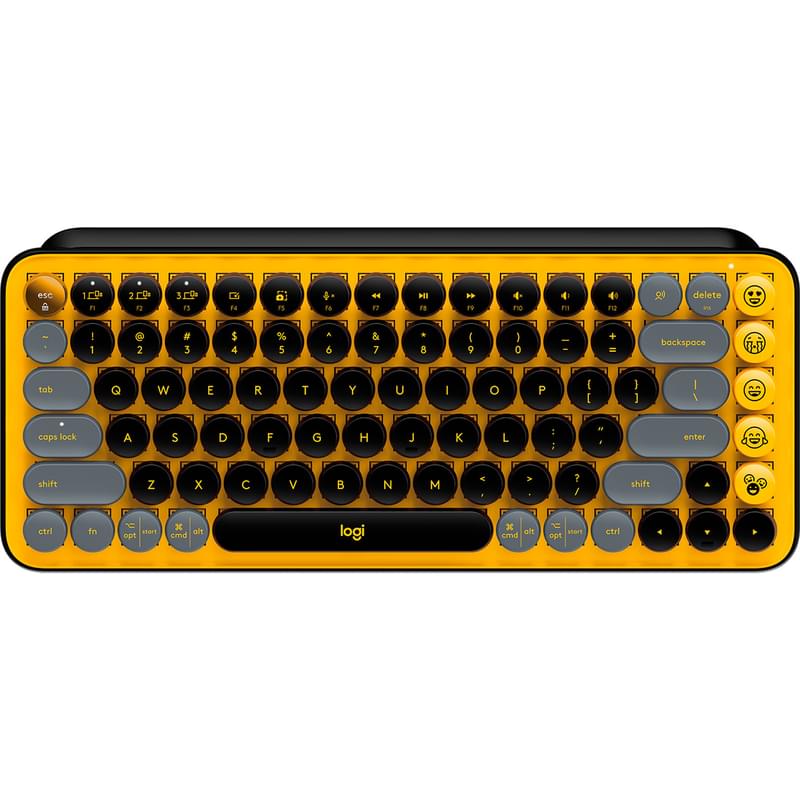 Клавиатура беспроводная USB/BT Logitech POP Keys, Yellow (920-010716) - фото #0, Technodom.kz
