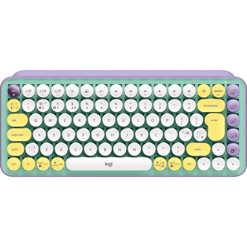 Клавиатура беспроводная USB/BT Logitech POP Keys, Mint (920-010717) - фото #0, Technodom.kz