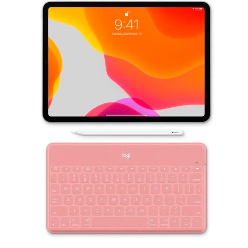Клавиатура беспроводная USB/BT Logitech Keys-To-Go, Pink (920-010122) - фото #2, Technodom.kz