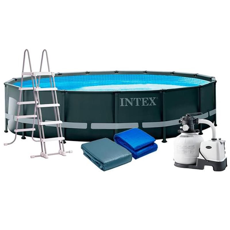 Каркасный бассейн INTEX 549 х 132 см, 26423 л, с фильтр-насосом (26330NP) - фото #1, Technodom.kz