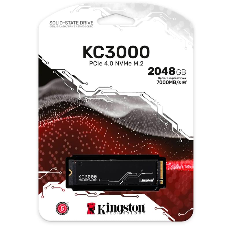 Внутренний SSD M.2 2280 2048GB Kingston KC3000 PCIe 4.0 x4 (SKC3000D/2048G) - фото #2, Technodom.kz