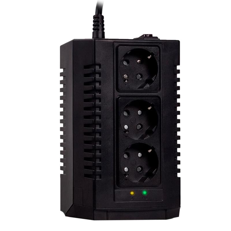 Стабилизатор SVC AVR-600-S, 600VA/300Вт, AVR: 184-284В, 3Schuko, 1 м (SVC-AVR-600-S) - фото #0, Technodom.kz