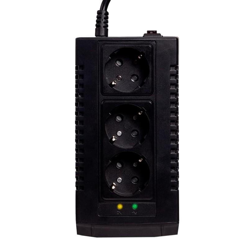 Стабилизатор SVC AVR-600-S, 600VA/300Вт, AVR: 184-284В, 3Schuko, 1 м (SVC-AVR-600-S) - фото #2, Technodom.kz