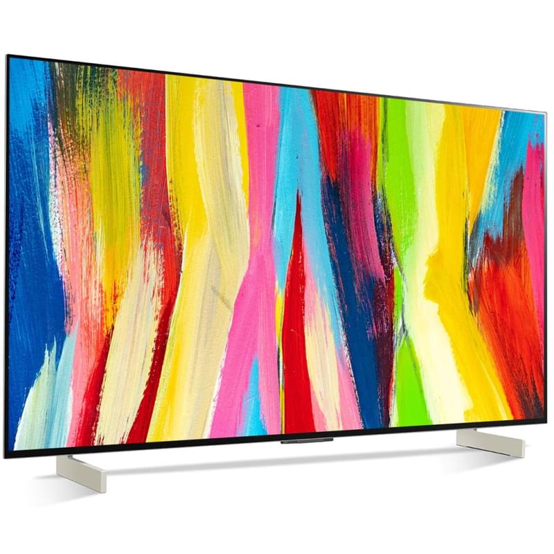 LG 42" OLED42C2RLB OLED UHD Smart теледидары Beige - фото #4, Technodom.kz
