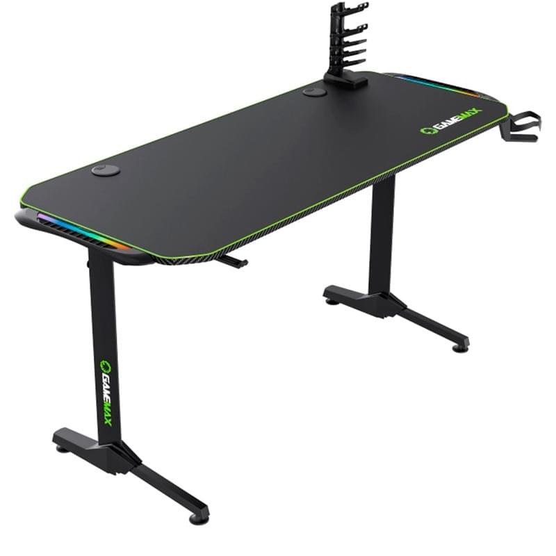 Игровой компьютерый стол GameMax D140-Carbon RGB, Black (D140 RGB) - фото #0, Technodom.kz