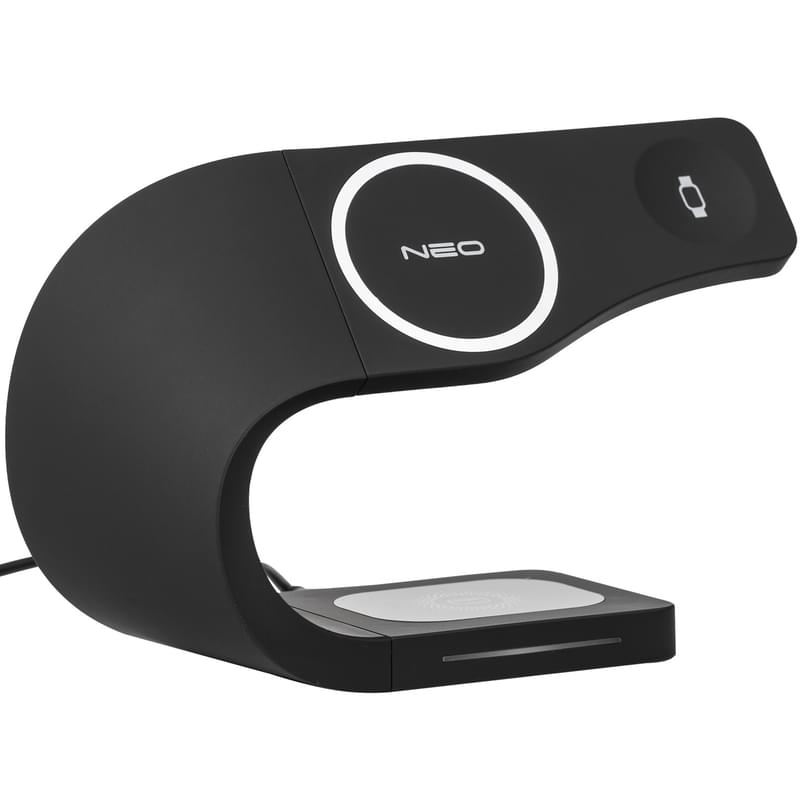 Беспроводное зарядное устройство NEO, 3 in 1, Magnetic Wireless Charge, Black (NEO-T3WC-IPBK) - фото #4, Technodom.kz