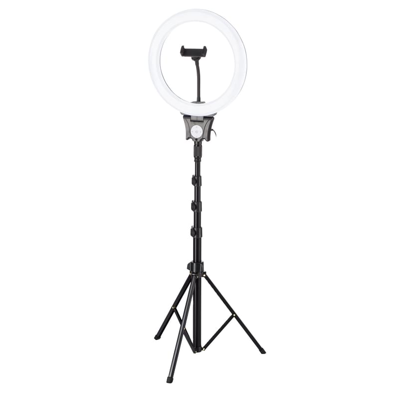 Кольцевая лампа Neo-12N форма треноги, 1 слот для смартфона, 24W (HQ-12N Tripod) - фото #2, Technodom.kz