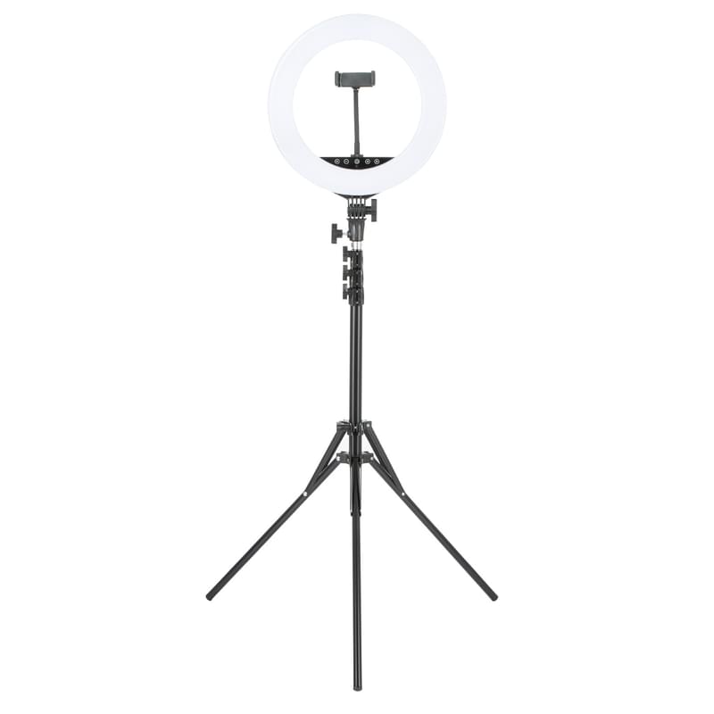 Кольцевая лампа Neo-14S форма треноги, 1 слот для смартфона, 34W (HQ-14S Tripod) - фото #0, Technodom.kz