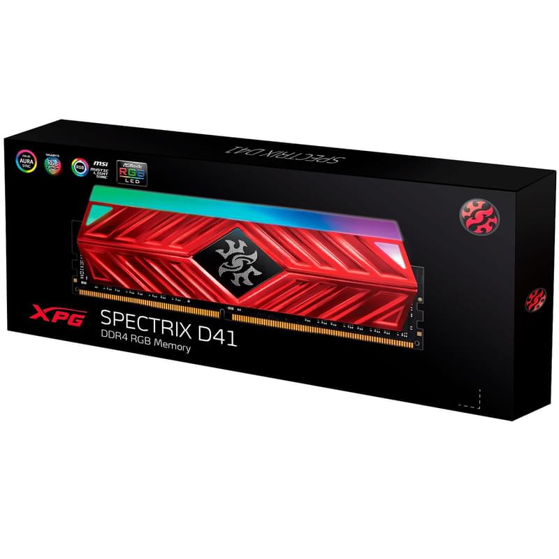 ADATA XPG Жедел жадысы DDR4 DIMM 8GB/4133MHz SPECTRIX D41 (AX4U41338G19J-ST41) - фото #2, Technodom.kz