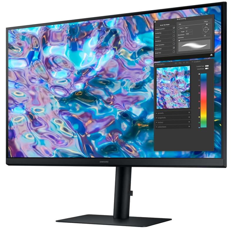 Монитор 27" Samsung LS27B610EQIXCI 2560x1440 16:9 IPS 75ГЦ (2HDMI+DP) Black - фото #1, Technodom.kz