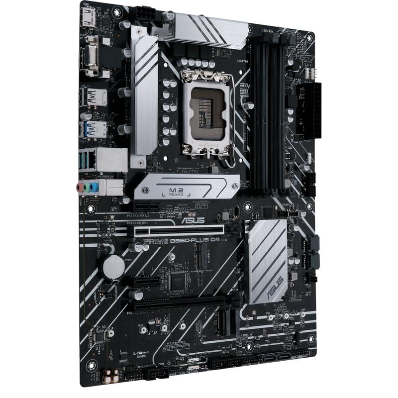 Материнская плата Asus PRIME B660-PLUS D4 LGA1700 4DDR4 PCI-E 2x16 2x1 (HDMI+DP+VGA) ATX - фото #1, Technodom.kz Материнская плата Asus PRIME B660-PLUS D4 LGA1700 4DDR4 PCI-E 2x16 2x1 (HDMI+DP+VGA) ATX - фото #1, Technodom.kz