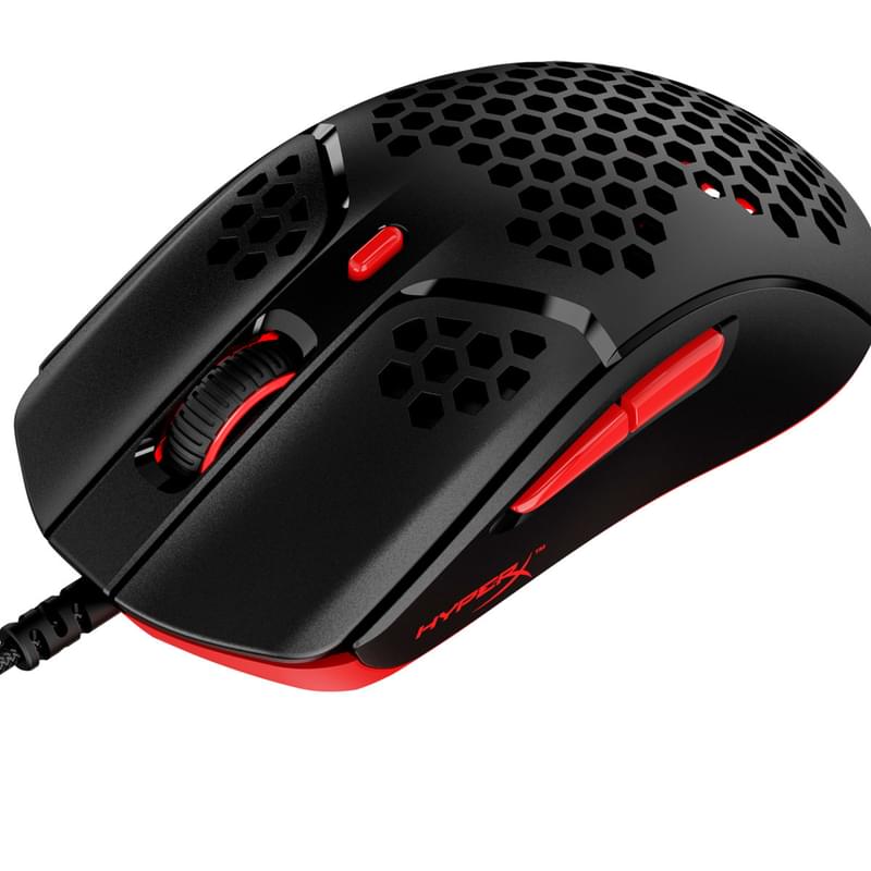 HyperX Pulsefire Haste Ойын тінтуірі, Black-Red (4P5E3AA) - фото #3, Technodom.kz