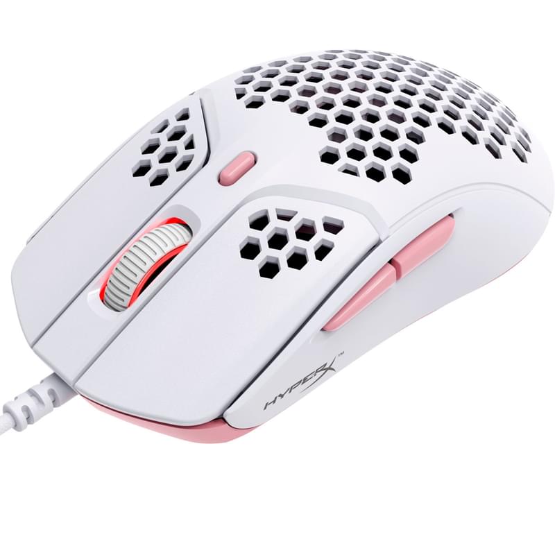 Игровая мышь HyperX Pulsefire Haste, White-Pink (4P5E4AA) - фото #2, Technodom.kz