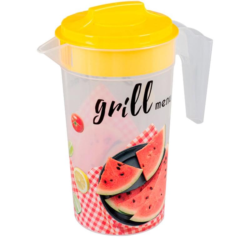 Набор "GRILL MENU" кувшин 1,2л + 4 стакана 0,4л Полимербыт 4314894 - фото #2, Technodom.kz
