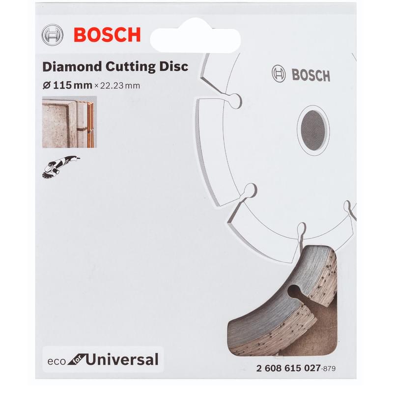 Алмазный диск Bosch ECO UNIVERSAL 115 x 22.23 мм (2608615027) - фото #1, Technodom.kz Алмазный диск Bosch ECO UNIVERSAL 115 x 22.23 мм (2608615027) - фото #1, Technodom.kz