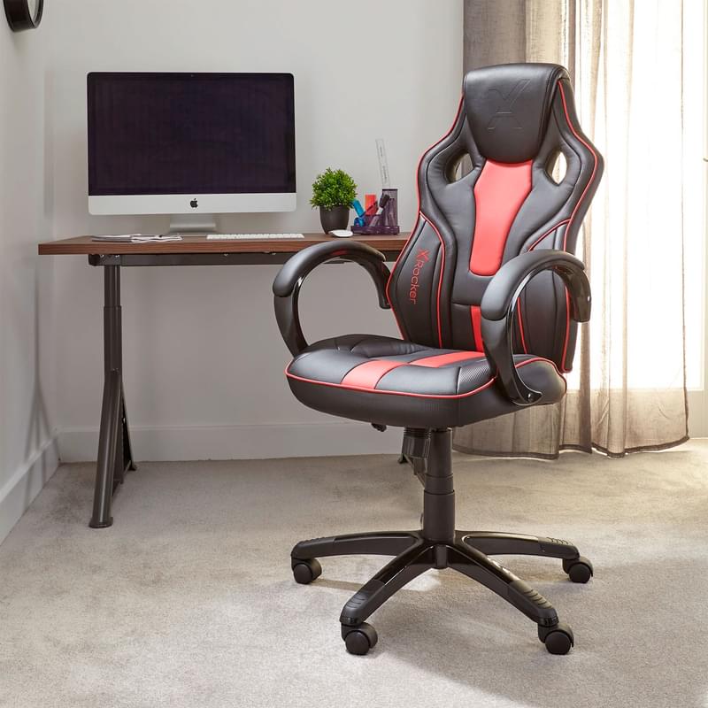 Игровое компьютерное кресло Xrocker Maverick, Red (5122601) - фото #1, Technodom.kz