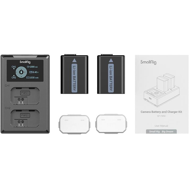 SmallRig 3818 Sony NP-FW50 қуаттау құрылғы мен екi аккумуляторы - фото #7, Technodom.kz