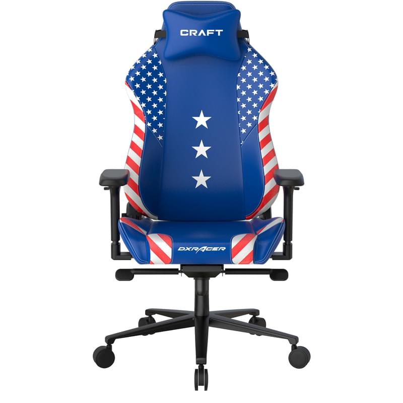 Игровое компьютерное кресло DXRacer Craft Series, America Edition (CRA/H009/BW) - фото #0, Technodom.kz