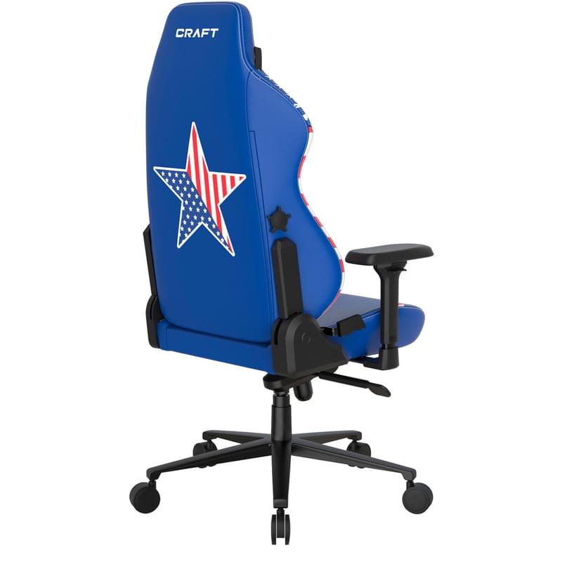 Игровое компьютерное кресло DXRacer Craft Series, America Edition (CRA/H009/BW) - фото #4, Technodom.kz