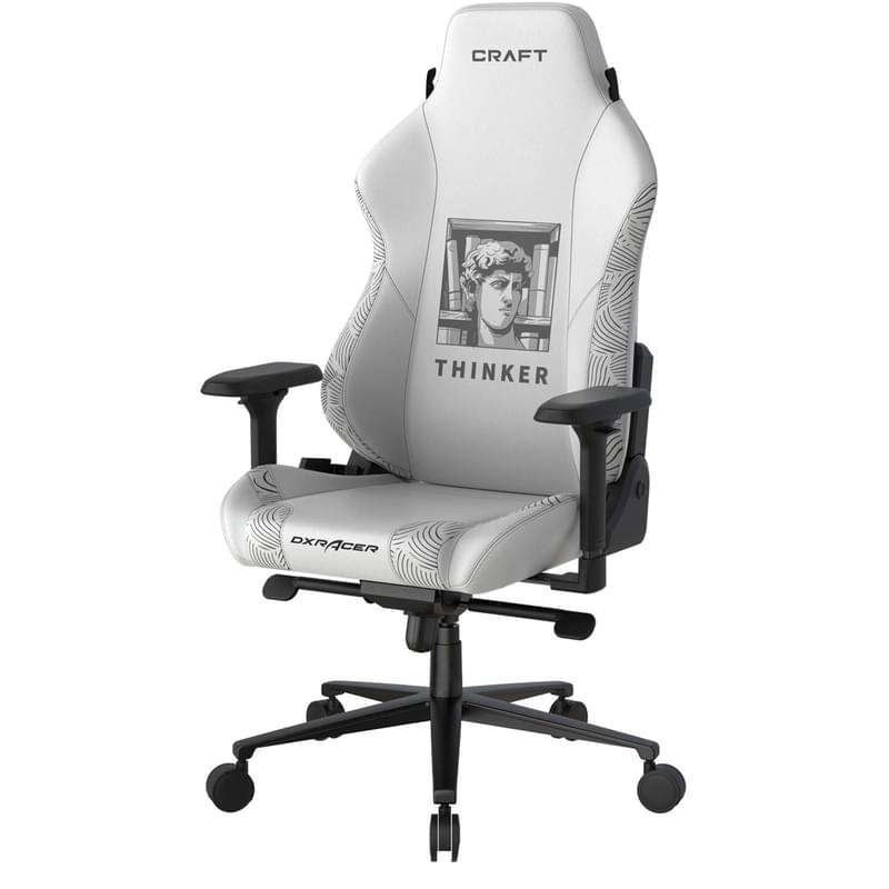Игровое компьютерное кресло DXRacer Craft Series, Thinker (CRA/H013/W) - фото #7, Technodom.kz