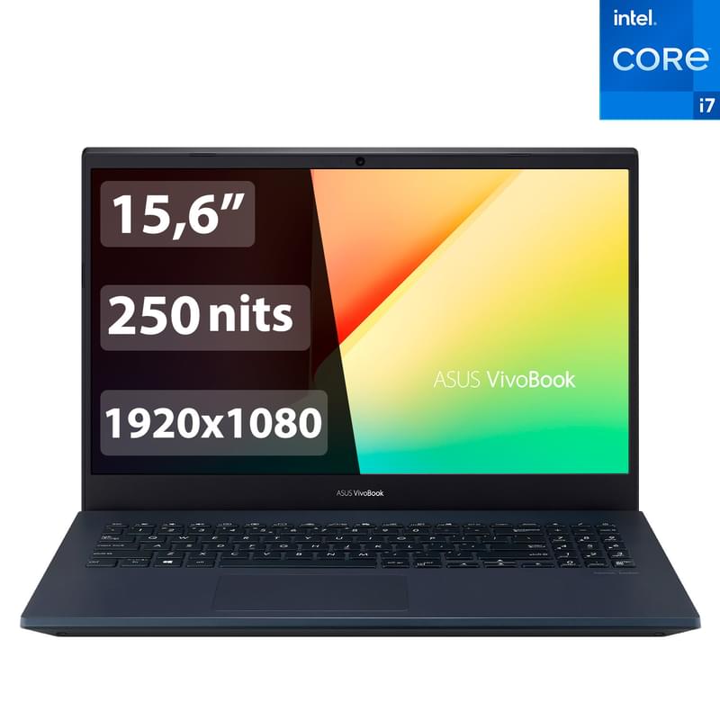 Ноутбук Asus Vivobook i7 10870H / 16ГБ / 512SSD / GTX1650 4ГБ / 15.6 / DOS / (F571LH-BQ422) - фото #0, Technodom.kz