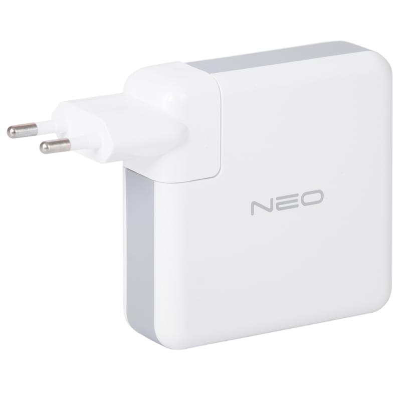 Адаптер питания Neo 3*USB, 1*USB Type-C 3A, 61W (PD), White (AC-61W-PD-WH) - фото #2, Technodom.kz
