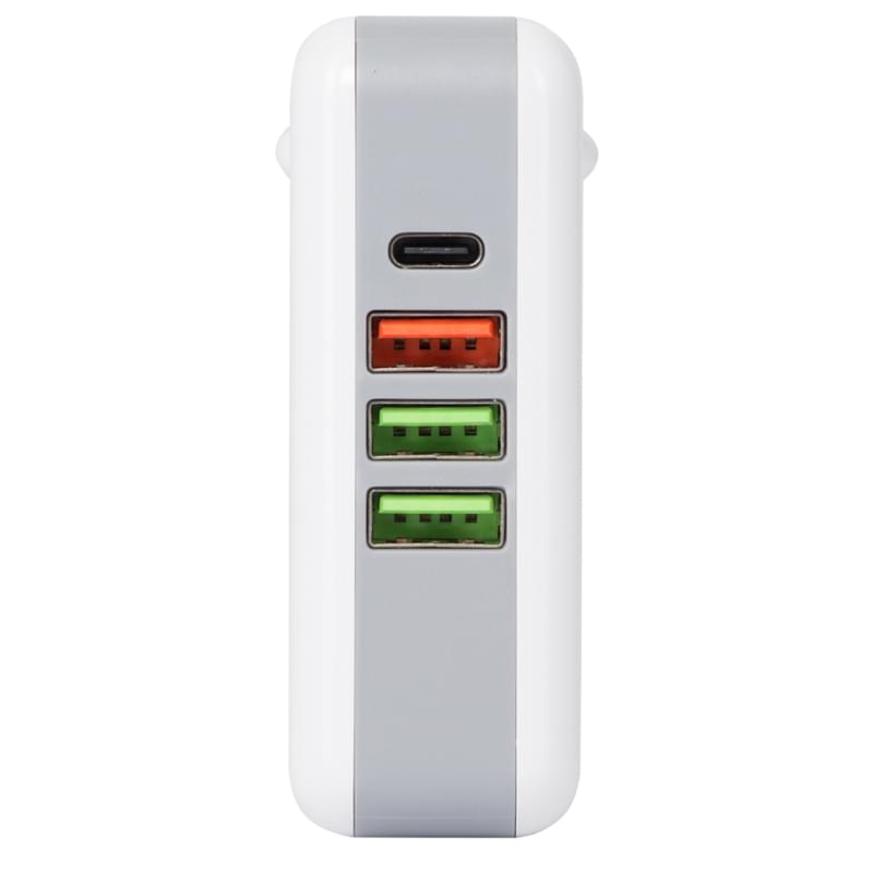 Адаптер питания Neo 3*USB, 1*USB Type-C 3A, 61W (PD), White (AC-61W-PD-WH) - фото #4, Technodom.kz