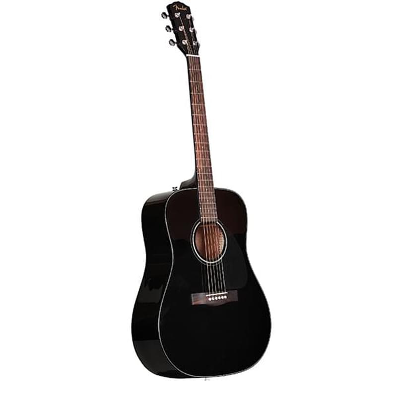 Акустическая гитара Fender CD-60 Dread V3 DS Black WN - фото #1, Technodom.kz