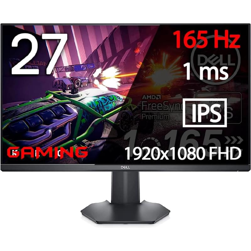 27" Dell G2722HS Ойын мониторы 1920x1080 16:9 IPS 165ГЦ (2HDMI+DP) Black - фото #0, Technodom.kz
