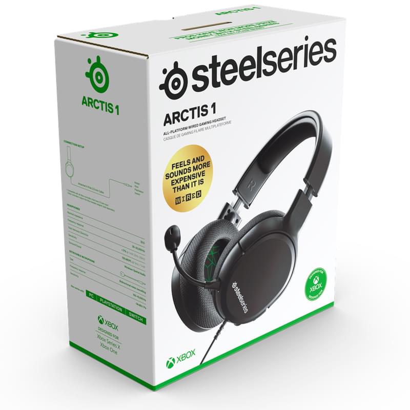 Игровая гарнитура SteelSeries Arctis 1, Black Xbox Series X (61429) - фото #2, Technodom.kz