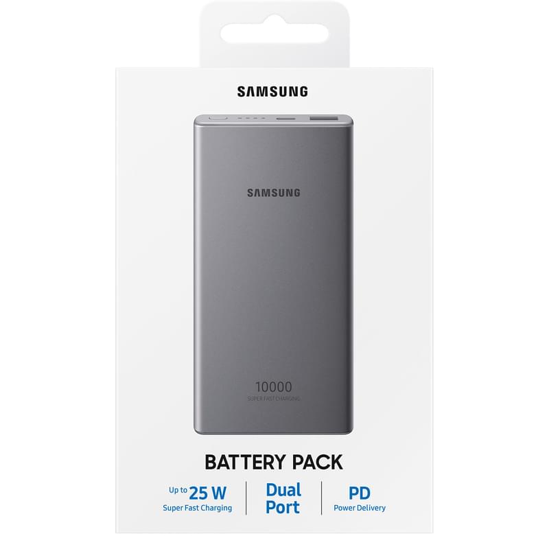 Внешний аккумулятор Samsung, 10000Mah, 25Вт, PD, Silver (EB-P3300XJRGRU) - фото #5, Technodom.kz
