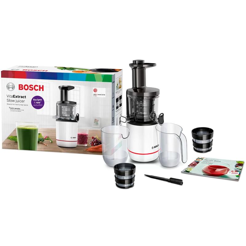 Соковыжималка прессовая Bosch MES-M500W - фото #4, Technodom.kz