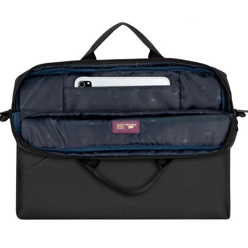 Сумка для ноутбука 15,6" Riva Case 8730, Grey (8730/GR) - фото #5, Technodom.kz