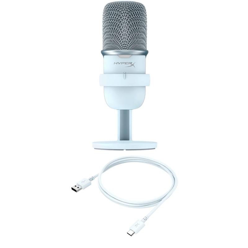Микрофон игровой HyperX SoloCast, White (519T2AA) - фото #5, Technodom.kz