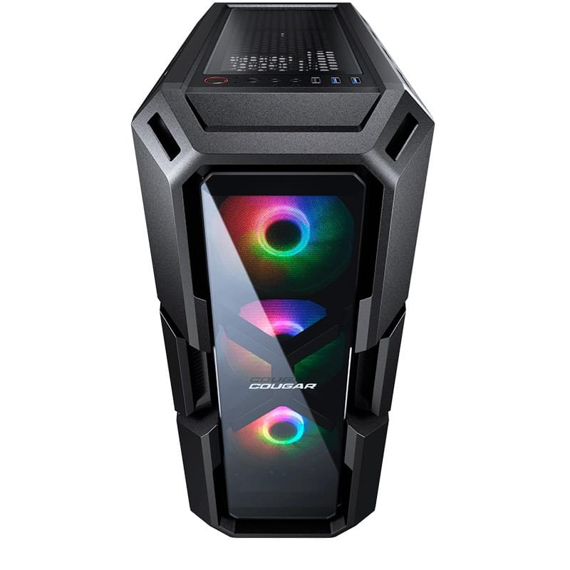 ПК корпус Cougar MX440-G RGB MidTower, window, Black ATX (CGR-56C2B-G-RGB) - фото #3, Technodom.kz