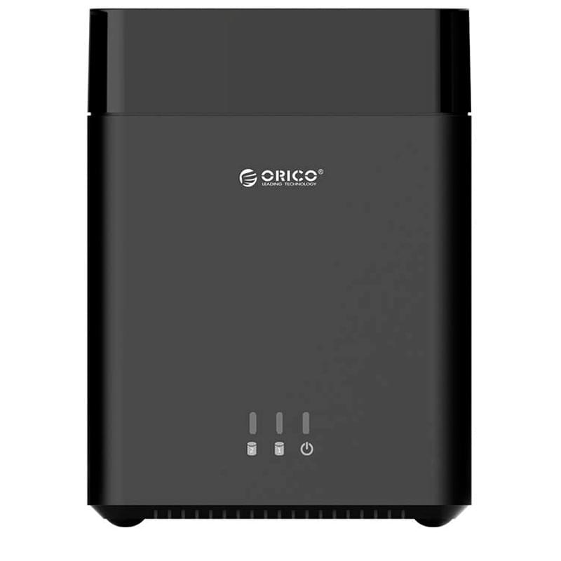Док-станция для жесткого диска ORICO USB 3.0 2xHDD BLACK (DS200U3-EU-BK-BP) - фото #0, Technodom.kz
