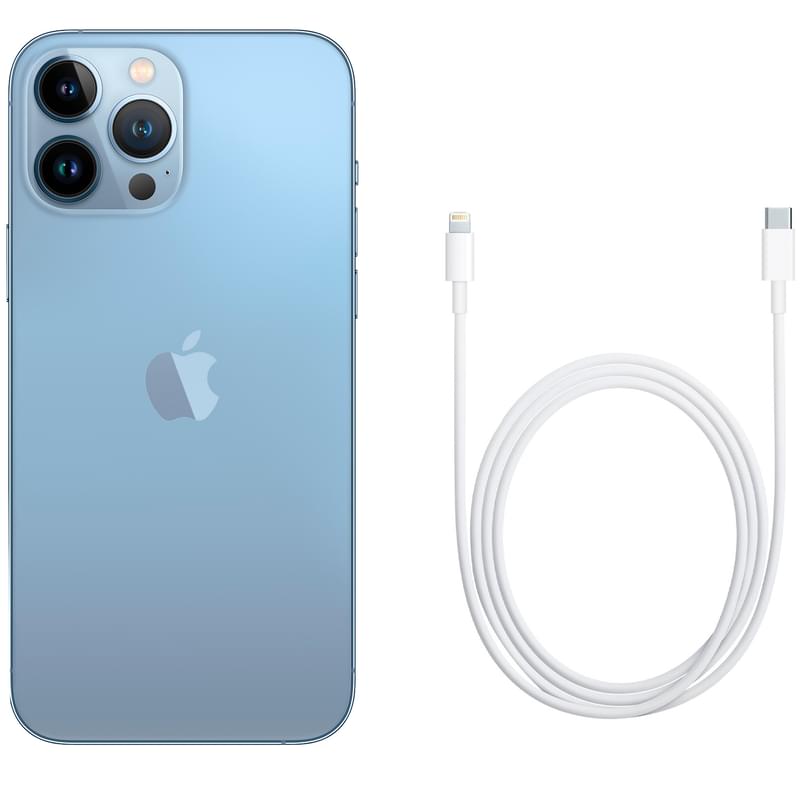 GSM Apple iPhone 13 Pro Max смартфоны 256GB THX-6.7-12-5 Sierra Blue (MLLE3RM/A) - фото #4, Technodom.kz