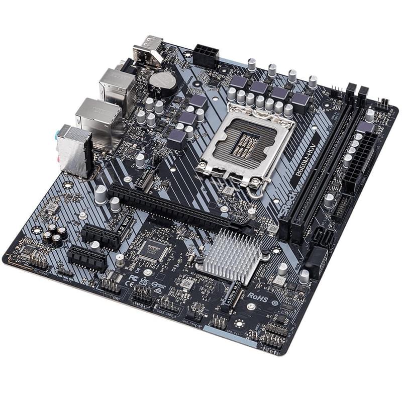Материнская плата ASRock B660M-HDV LGA1700 2DDR4 PCI-E 1x16 2x1 (VGA+HDMI+DP) mATX - фото #1, Technodom.kz