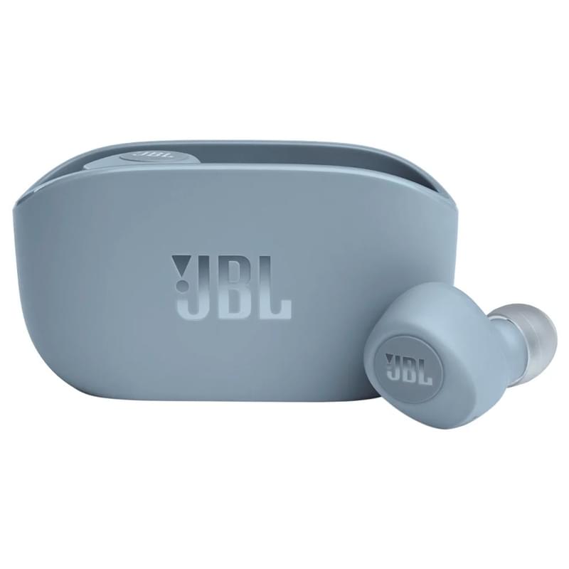 Наушники Вставные JBL Bluetooth Wave 100TWS, Blue (JBLW100TWSBLU) - фото #0, Technodom.kz