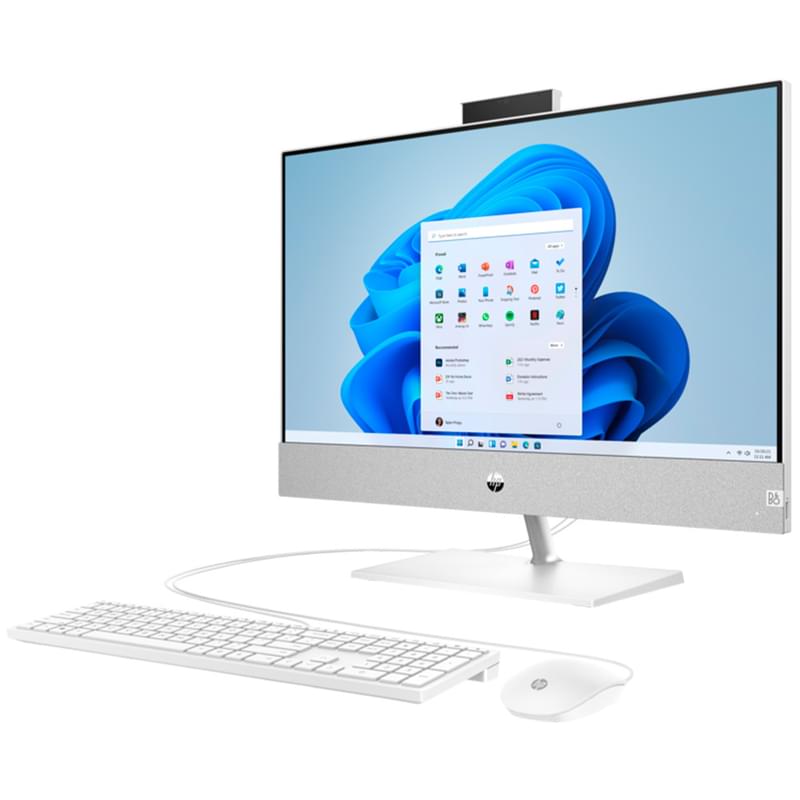 Моноблок 23,8" HP Pavilion 24-ca0025ur White (R55500U-16-512SSD-W-FHD) (5D249EA) - фото #1, Technodom.kz