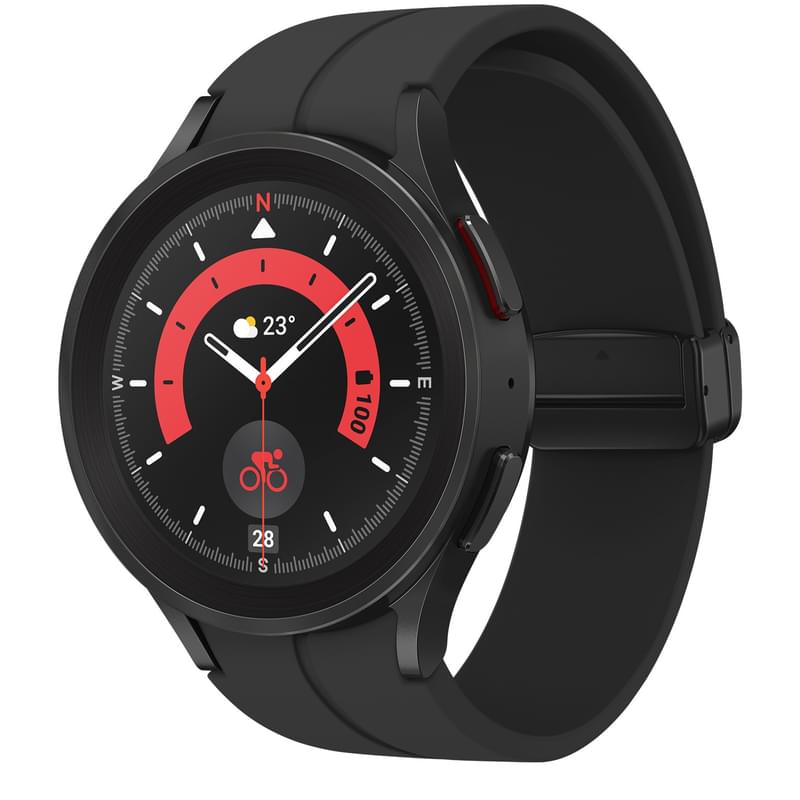 Смарт-часы Samsung Galaxy Watch5 Pro Titanium 45mm, Black (SM-R920NZKACIS) - фото #0, Technodom.kz