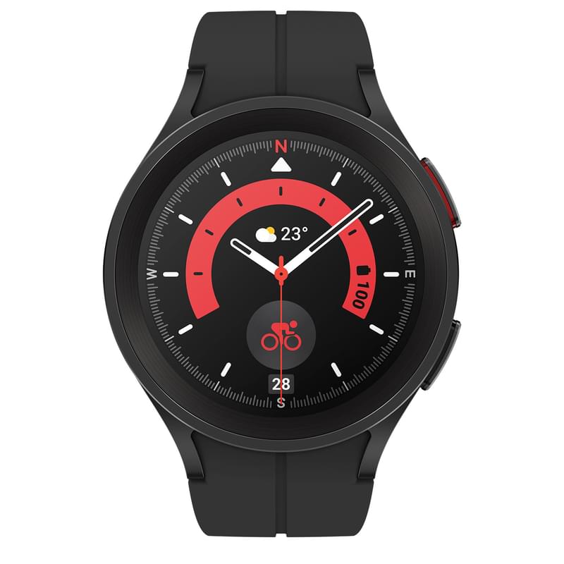 Смарт-часы Samsung Galaxy Watch5 Pro Titanium 45mm, Black (SM-R920NZKACIS) - фото #1, Technodom.kz