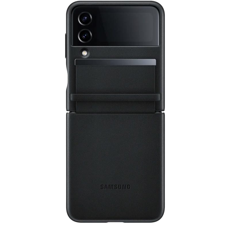 Чехол для Samsung Galaxy Z FLip4 Flap Leather Cover, Black (EF-VF721LBEGRU) - фото #1, Technodom.kz Чехол для Samsung Galaxy Z FLip4 Flap Leather Cover, Black (EF-VF721LBEGRU) - фото #1, Technodom.kz