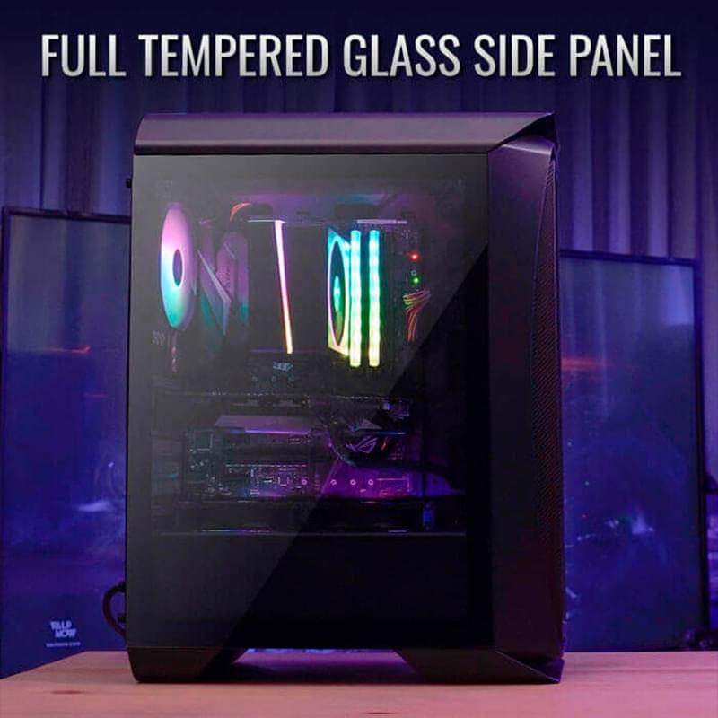 ПК корпус Aerocool Aero One Frost MidTower, window, Black ATX (Aero One Frost-G-BK-v1) - фото #3, Technodom.kz