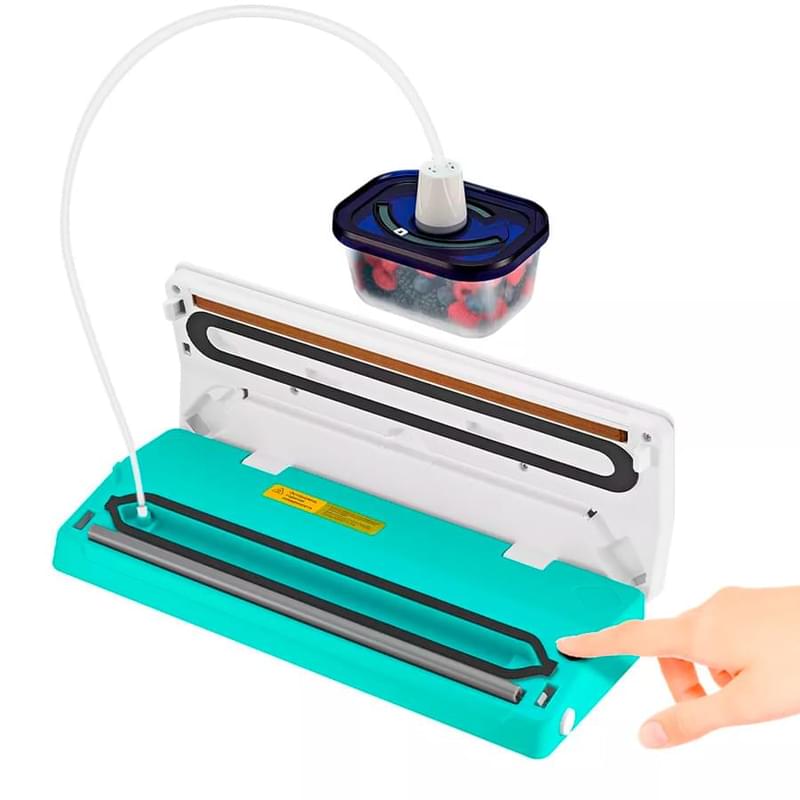 Вакуумный упаковщик Kitfort KT-1523-3 бело-бирюзовый - фото #5, Technodom.kz Вакуумный упаковщик Kitfort KT-1523-3 бело-бирюзовый - фото #5, Technodom.kz