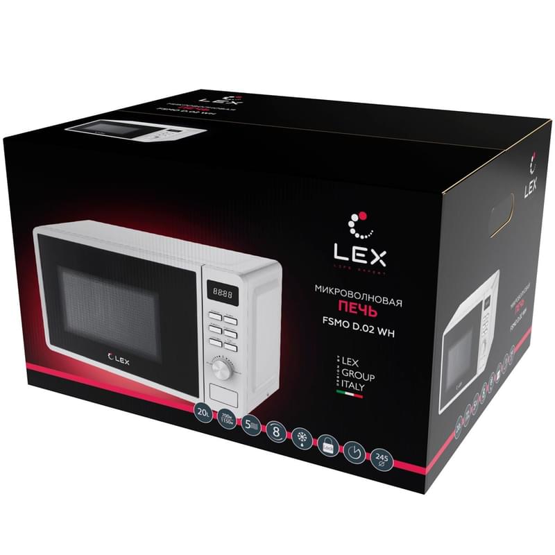 Микроволновая печь LEX FSMO D.02 WH - фото #1, Technodom.kz